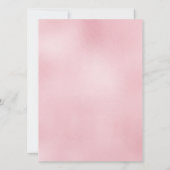 Rosa Goldmedaille-Junggeselinnen-Abschied Einladung (Rückseite)