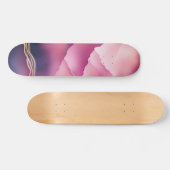 Rosa Goldmetall-Marmorstein Skateboard (Horizontal)