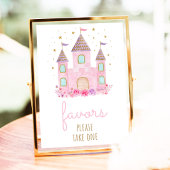 Rosa Goldprinzessin Burg Geburtstag Lieblingszeich Poster