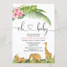 Rosa Goldsafari-Dschungel Mädchen-Dusche