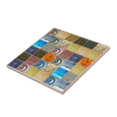 Rosa Goldsilber-Bronze-MetallLiebe-Mosaik Fliese (Seite)