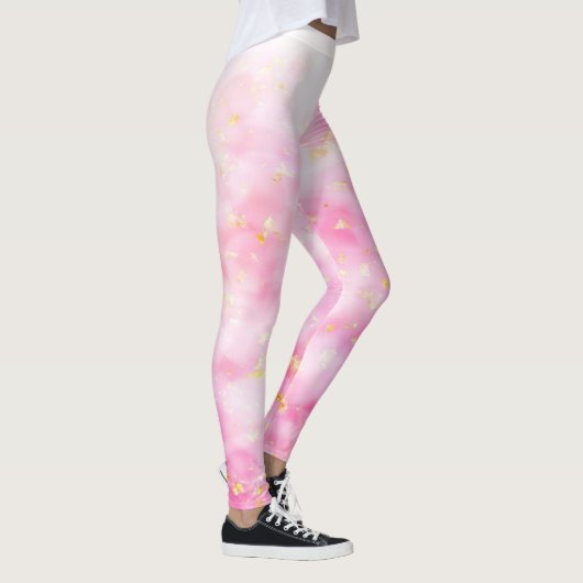 Rosa Goldsparkle Leggings (Rechts)