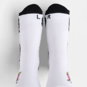 Rosa Golf Anfangsmonogramm Socken (Oben)