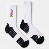 Rosa Golf Anfangsmonogramm Socken (Rechts)