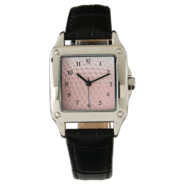 Rosa Golf Ball mit schwarzen Zahlen Sport Armbanduhr