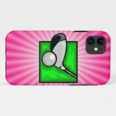 Rosa Golf Case-Mate iPhone Hülle (Rückseite (Horizontal))