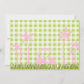 Rosa Golf Datum Einladung (Rückseite)