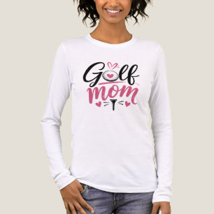 Rosa Golf-Mutter-Herzball-Kalligrafie Tri-Blend Shirt