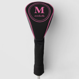Rosa   Golf   personalisiert NAME monogramm Golf Headcover
