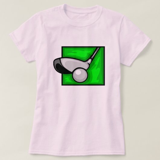 Rosa Golf T-Shirt (Design vorne)