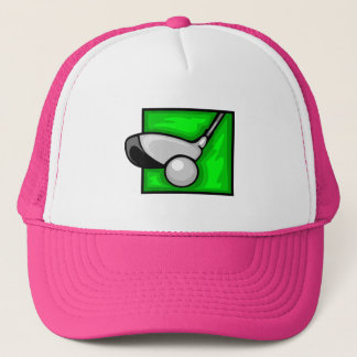 Rosa Golf Truckerkappe