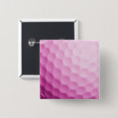 Rosa Golfball-Hintergrund kundengebundene Button (Vorne & Hinten)