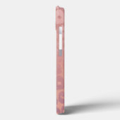 Rosa Golg Glitzer Leopard Textur Case-Mate iPhone Hülle (Rückseite / Links)