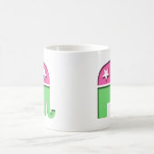 Rosa GOP-Elefant Kaffeetasse (Mittel)