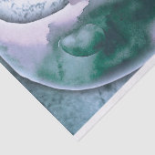 Rosa Gothic Girl mit Monddekoupage Seidenpapier (Ausschnitt)