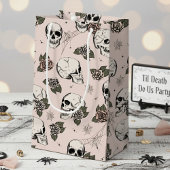 Rosa Gothic Skulls und Rose Halloween Kleine Geschenktüte