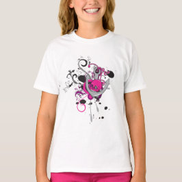 rosa gotische Skulptur und Ankervektorkunst T-Shirt