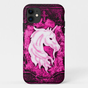Rosa gotisches Einhorn iPhone 11 Hülle