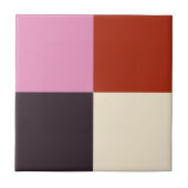 Rosa Gpflanze Elfenbein Fliese (Vorderseite)