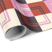 Rosa Gpflanze Elfenbein Geschenkpapier (Rolleneckpunkt)