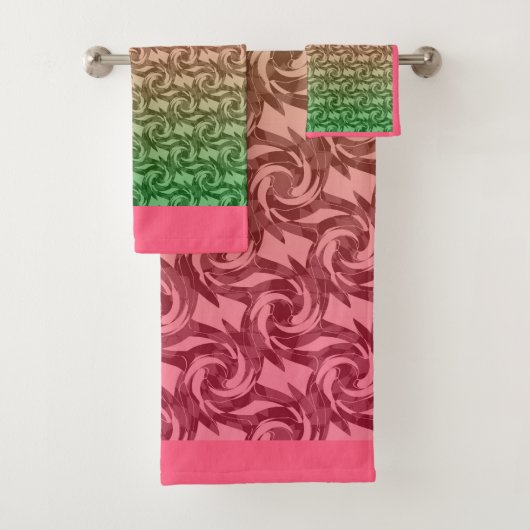Rosa Gradient Badhandtuch Set (Insitu)