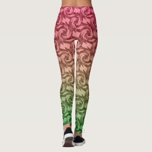 Rosa Gradient Leggings (Rückseite)