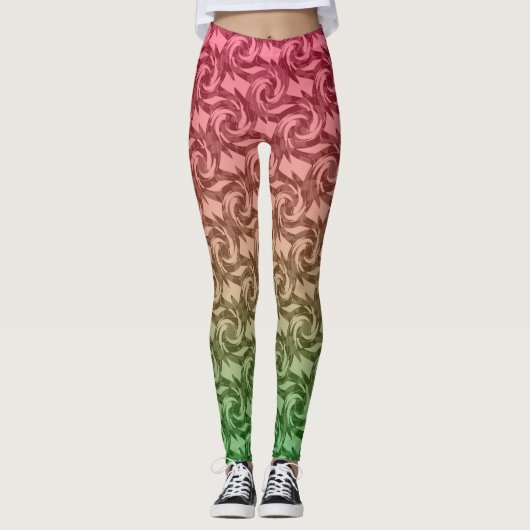Rosa Gradient Leggings (Vorderseite)