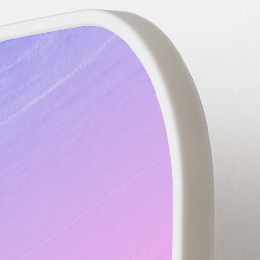 Rosa Gradient Monogramm Pickleball Schläger (Linke Seite)