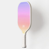 Rosa Gradient Monogramm Pickleball Schläger (Links)