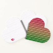 Rosa Gradient Notizblock (Innenseite)