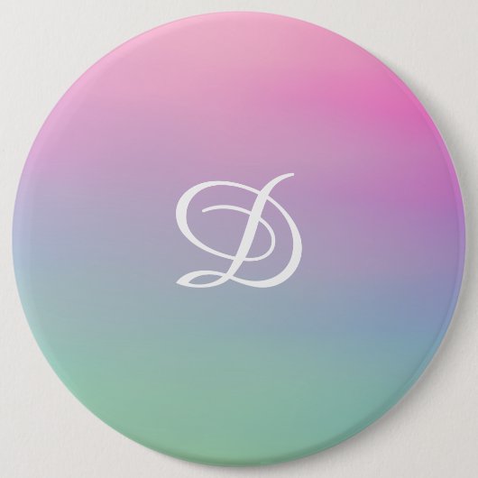Rosa Gradientenrosa Button (Vorderseite)