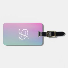 Rosa Gradientenrosa Gepäckanhänger