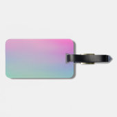 Rosa Gradientenrosa Gepäckanhänger (Rückseite horizontal)