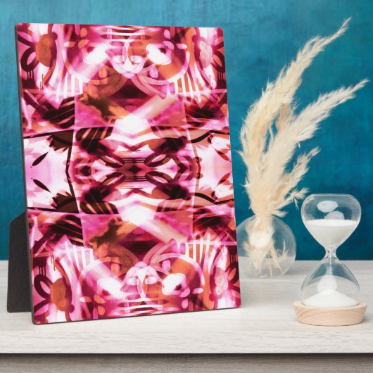 Rosa Graffiti-Muster Fotoplatte (Seite)