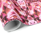 Rosa Graffiti-Muster Geschenkpapier (Rolleneckpunkt)