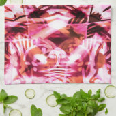 Rosa Graffiti-Muster Handtuch (Gefaltet)