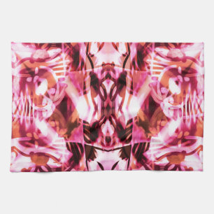 Rosa Graffiti-Muster Handtuch