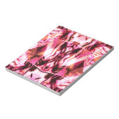 Rosa Graffiti-Muster Notizblock (Rotiert)
