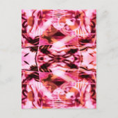 Rosa Graffiti-Muster Postkarte (Vorderseite)