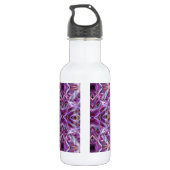 Rosa Grafik Mandala Edelstahlflasche (Rückseite)