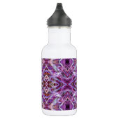 Rosa Grafik Mandala Edelstahlflasche (Rechts)
