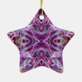 Rosa Grafik Mandala Keramikornament (Hinten)