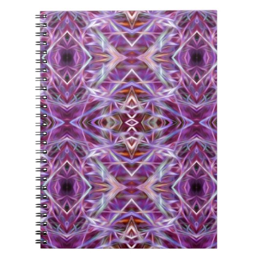 Rosa Grafik Mandala Notizblock (Vorderseite)