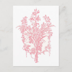 Rosa Grafik Postkarte