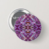Rosa grafische Mandala Button (Vorne & Hinten)
