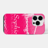 Rosa grafisches Tier iPhone-Case iPhone Hülle (Rückseite (Horizontal))