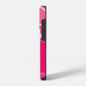 Rosa grafisches Tier iPhone-Case iPhone Hülle (Linke Seite)