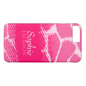 Rosa grafisches Tierdruck iphone starker Fall Case-Mate iPhone Hülle (Rückseite (Horizontal))
