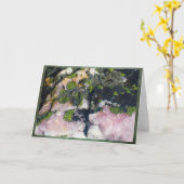 Rosa Granit Karte (Gelbe Blume)