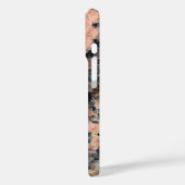 Rosa Granit Monogram - Rock Textur Case-Mate iPhone Hülle (Rückseite / Links)